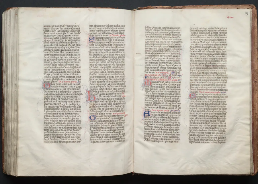 The Gotha Missal:  Fol. 148v, Text by Master of the Boqueteaux