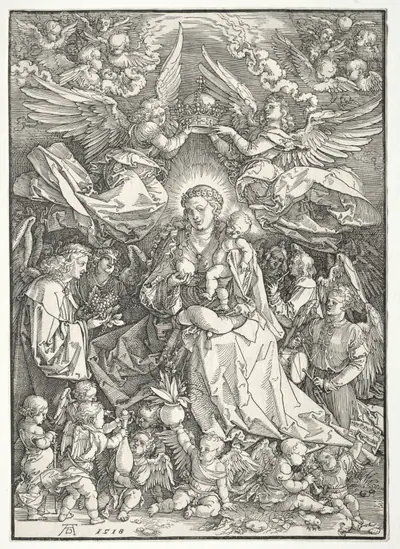 The Virgin Surrounded by Many Angels