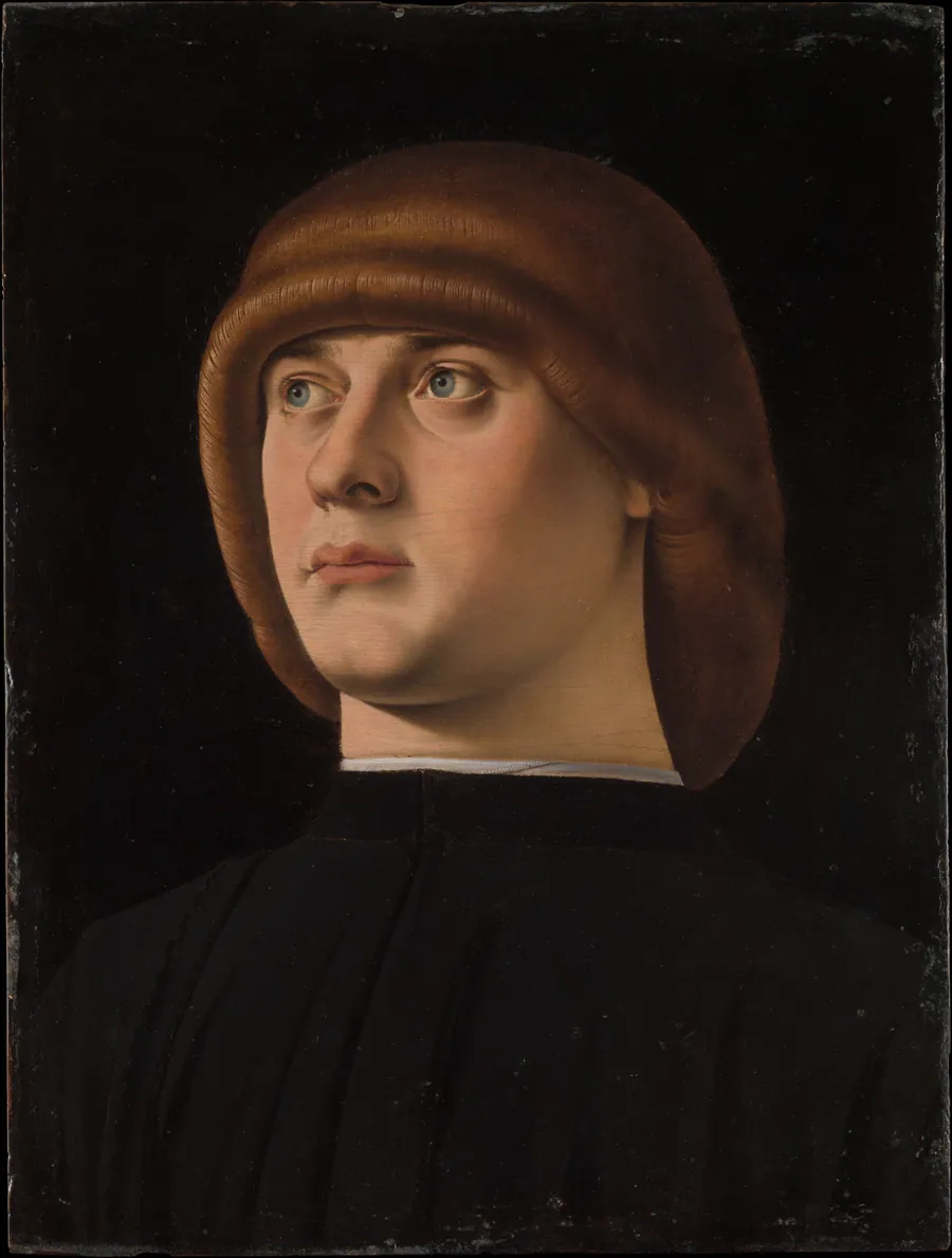 Portrait of a Young Man by Jacometto (Jacometto Veneziano)