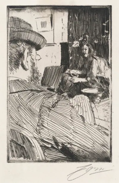 Albert Besnard and His Model