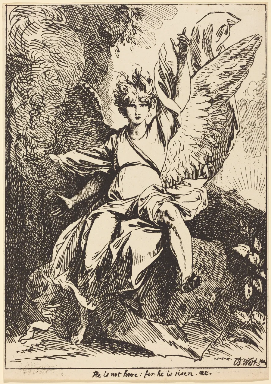 Angel of the Resurrection by Benjamin West