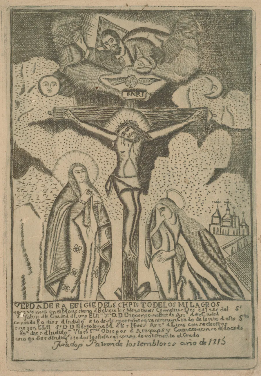 Señor de los Milagros (Lord of Miracles) by Peruvian 19th Century