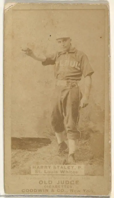 Staley, Pitcher, St. Louis Whites, from the Old Judge series (N172) for Old Judge Cigarettes