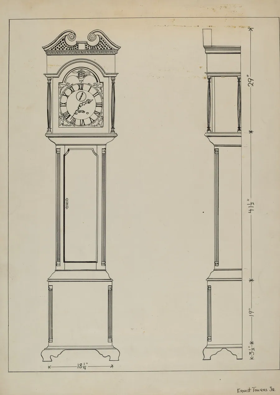 Pen and ink on paper by Ernest A. Towers, Jr.