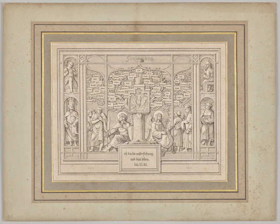 Dedication. John XI, 25 by Ferdinand Olivier