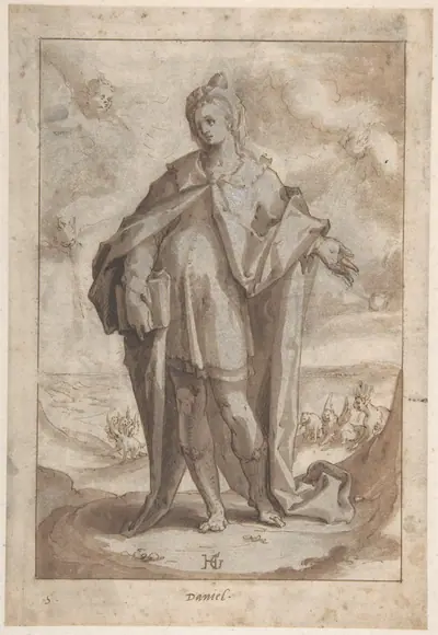 The Prophet Daniel in a Landscape