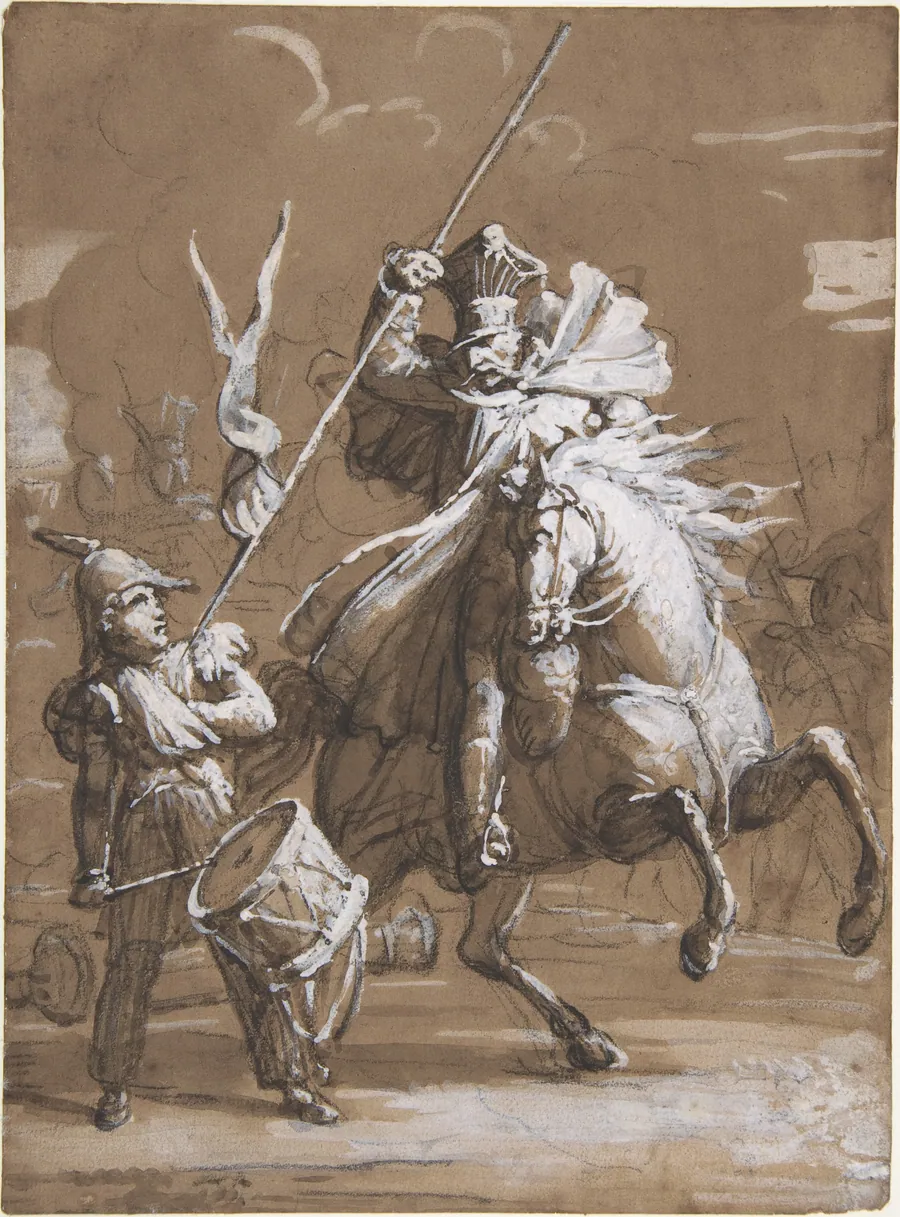 Drummer Boy Attacked by a Cossack by Théodore Gericault