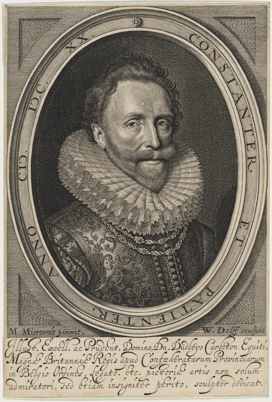 Sir Dudley Carleton, Viscount Dorchester by Willem Jacobsz Delff