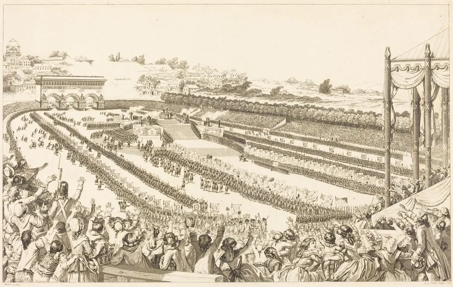 Fédération Générale de Français, au Champ de Mars, le 14 Juillet 1790 by Antoine-Jean Duclos