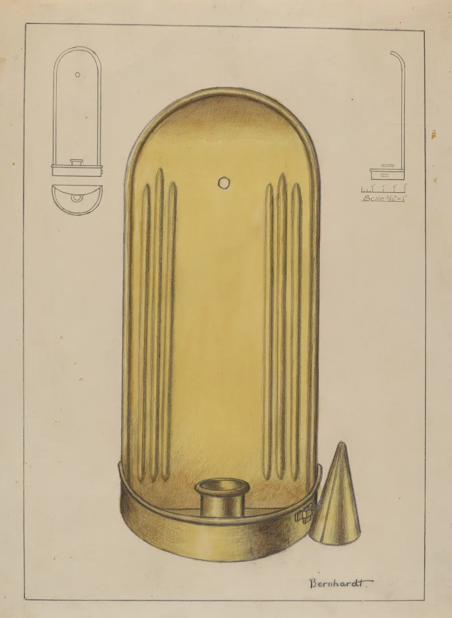 Brass Candle Holder by Gerald Bernhardt