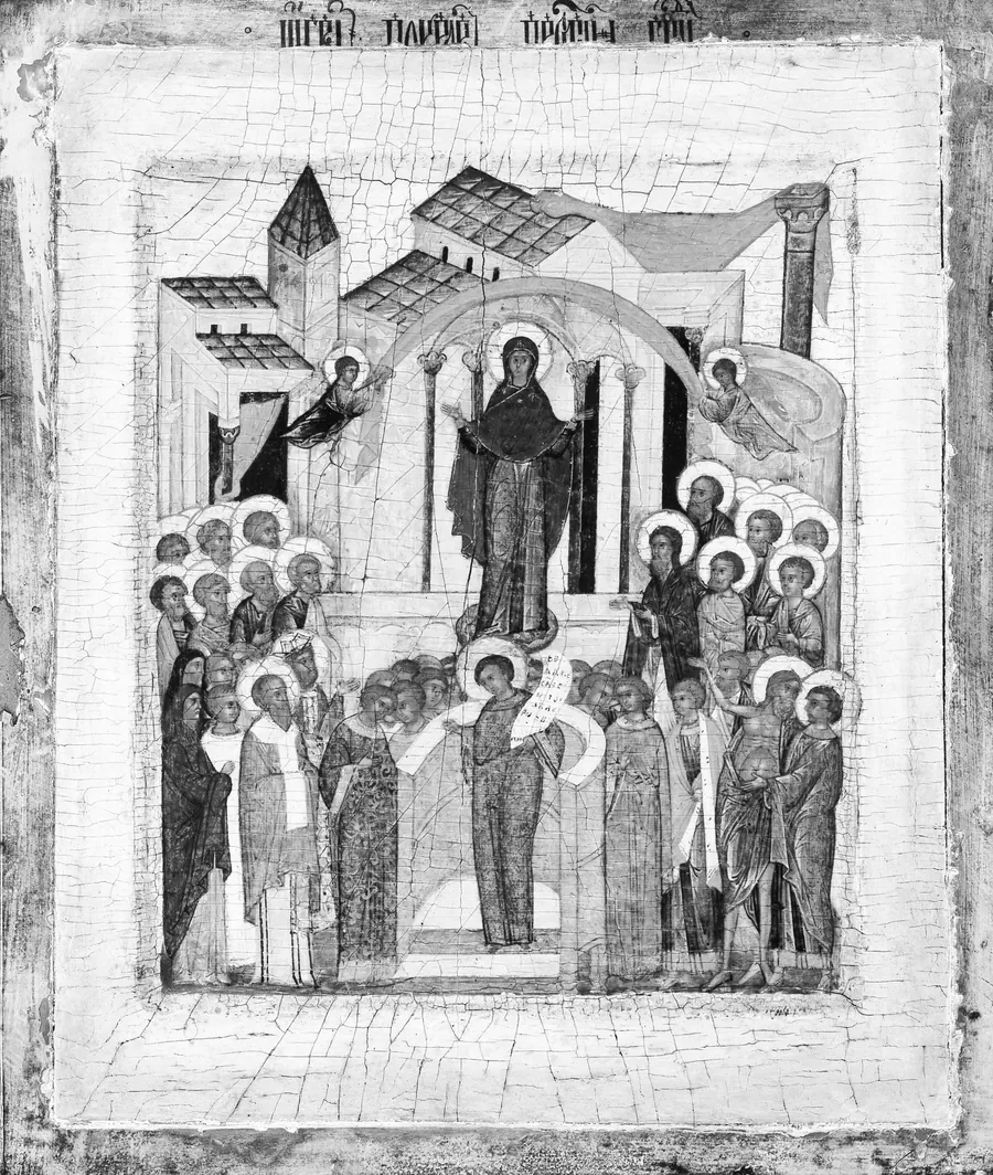 The Protection of the Mother of God by Russian Painter