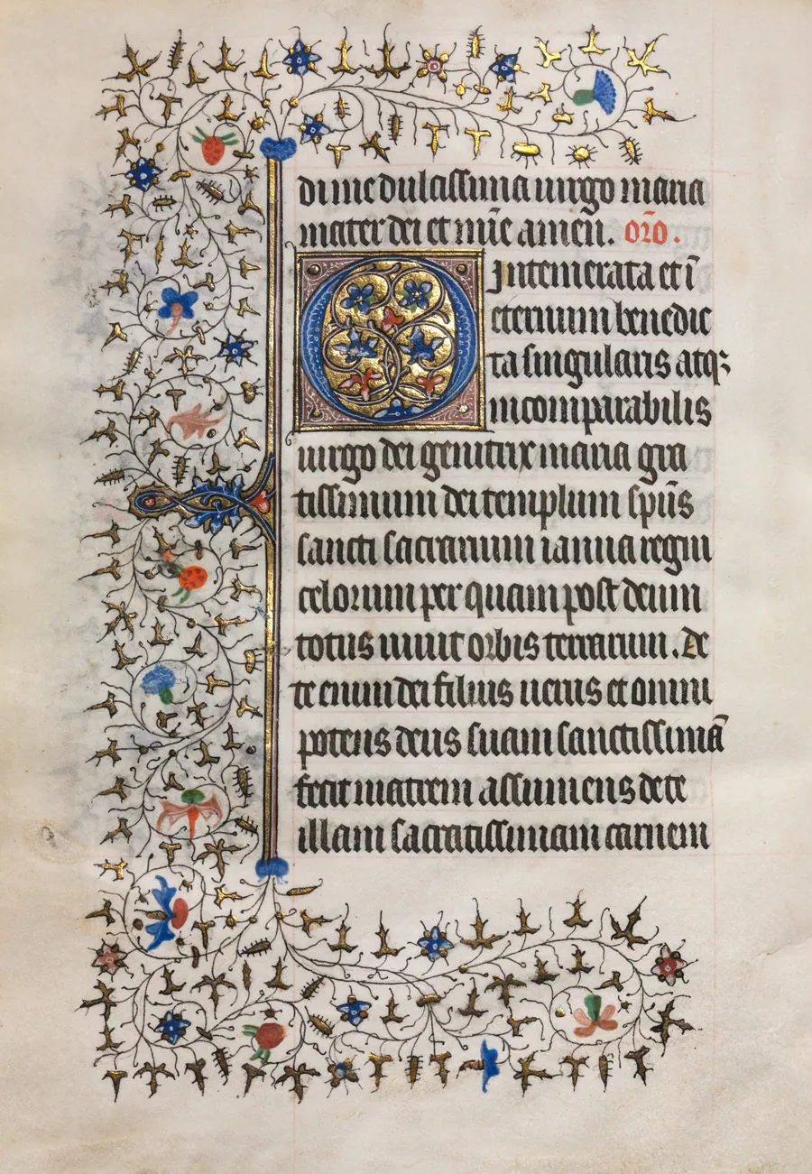 Book of Hours (Use of Paris): Decorated Initial by Boucicaut Master