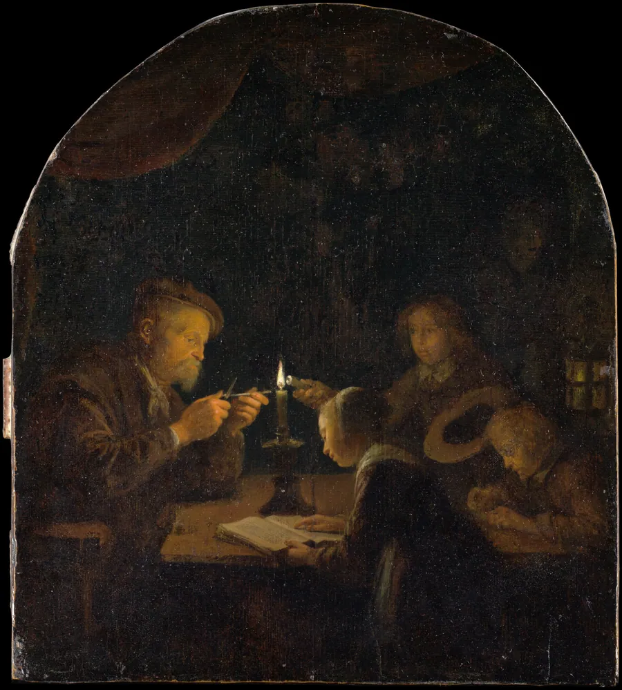 An Evening School by Gerrit Dou