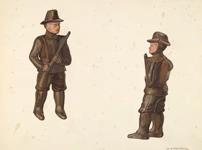 Soldier in Khaki Coin Bank
