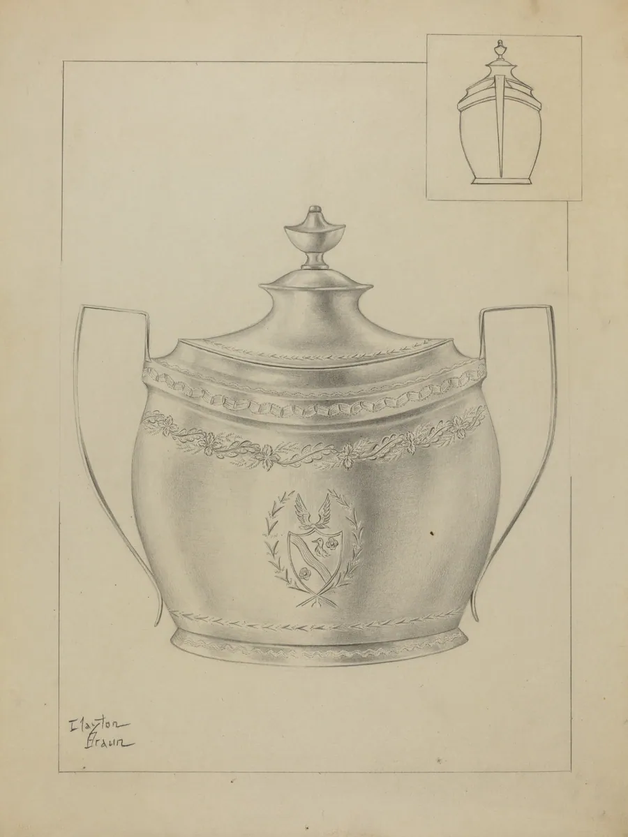 Silver Sugar Bowl by Clayton Braun
