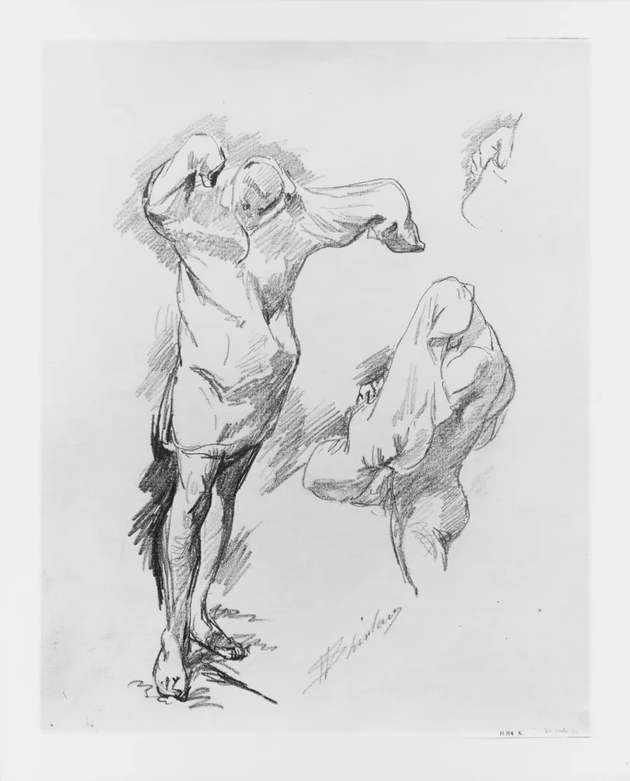 Studies of Bathers Disrobing by Walter Shirlaw