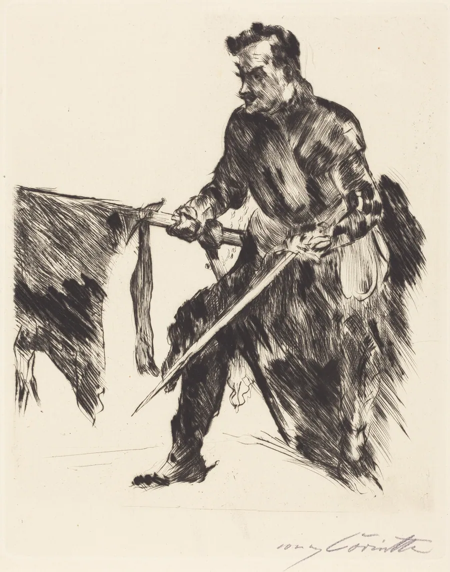 Rudolf Rittner als Florian Geyer (Rudolf Rittner as Florian Geyer) by Lovis Corinth