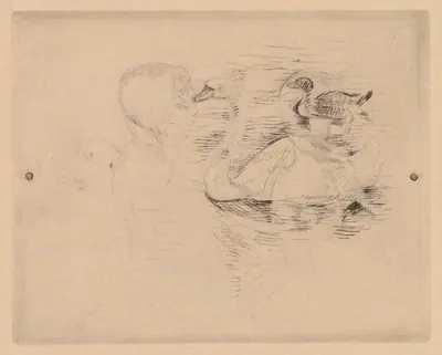 Swan and Duck, with portraits of Julie (Cygne et canard, avec portraits de Julie, or Cygne et canard, essai)