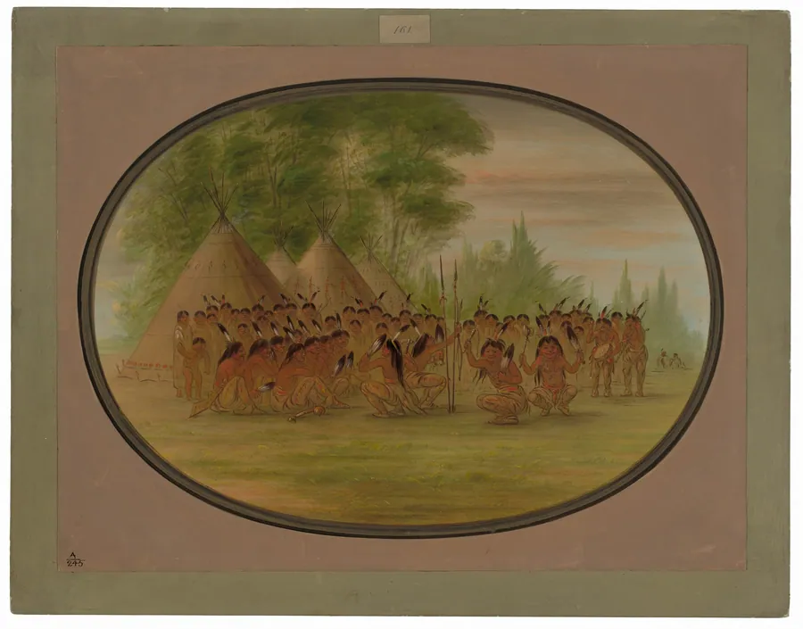 Eagle Dance - Choctaw by George Catlin