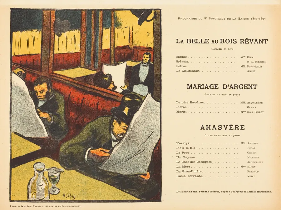 La Belle au bois rêvant; Mariage d'argent; Ahasvère by Henri-Gabriel Ibels