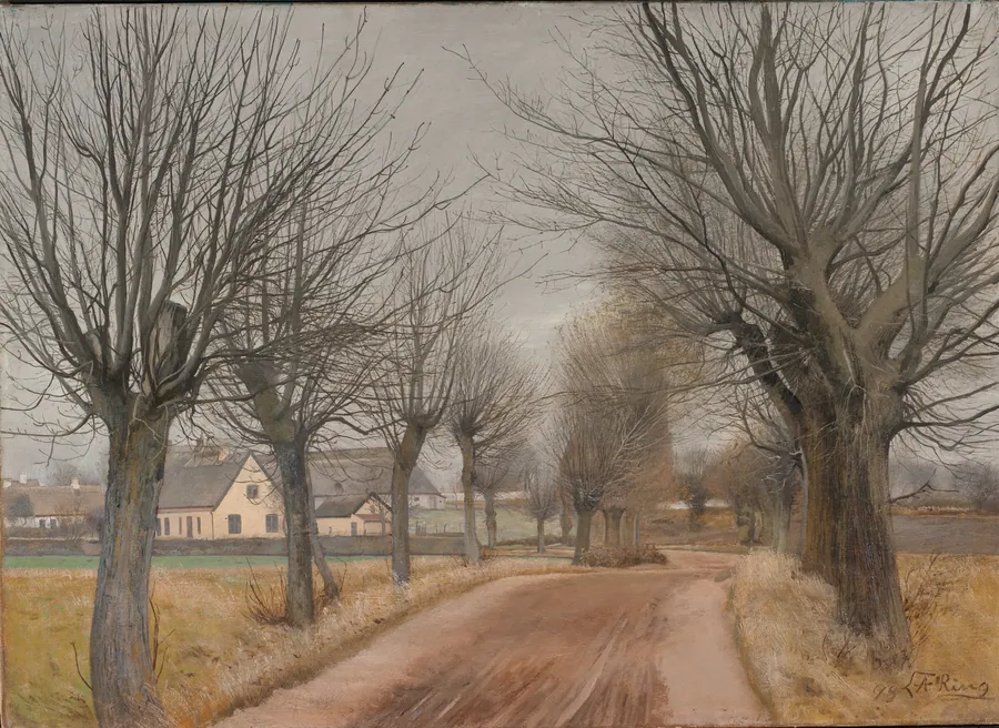 Vej ved Vinderød by L.A. Ring