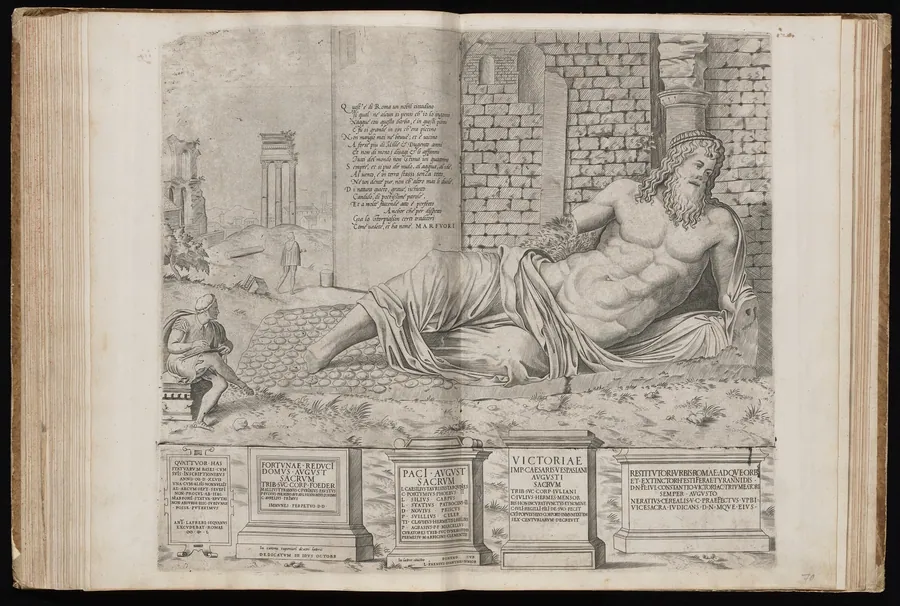 The Statue of Marforio by Italian 16th Century