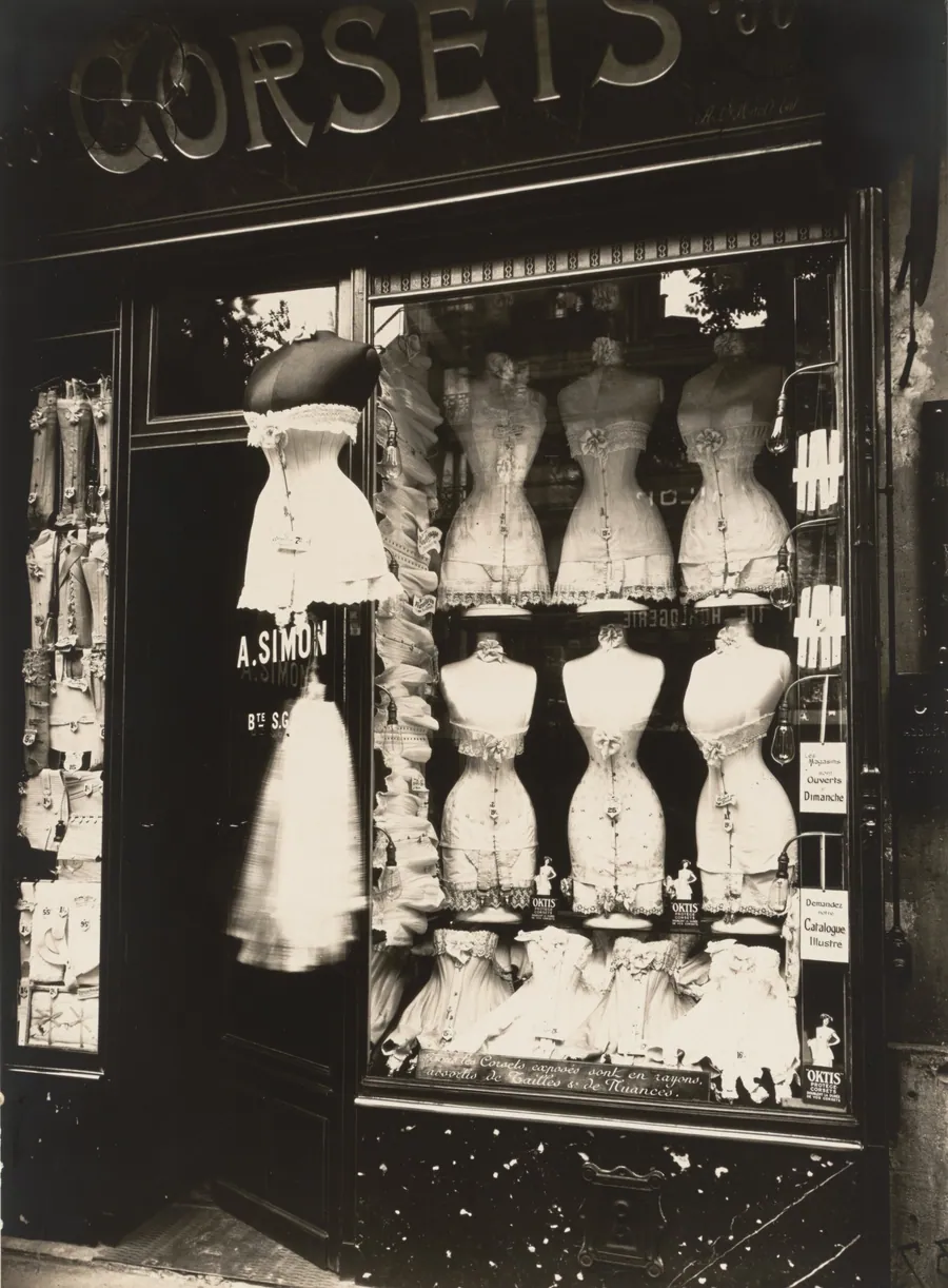 Boulevard de Strasbourg, Corsets by Eugène Atget