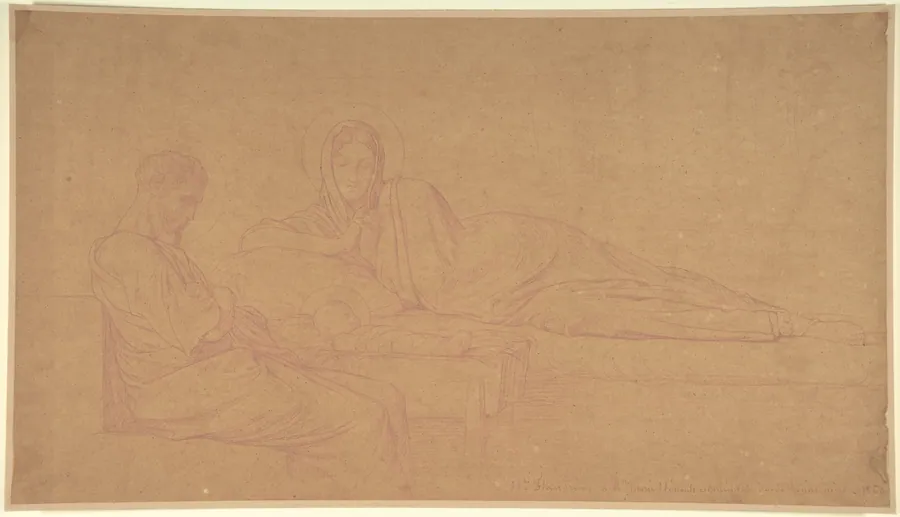 The Nativity by Hippolyte Flandrin