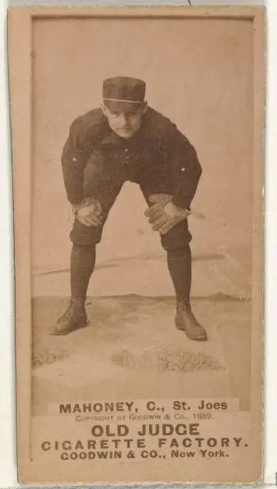 Daniel J. "Dan" Mahoney, Catcher, St. Joseph Clay Eaters, from the Old Judge series (N172) for Old Judge Cigarettes