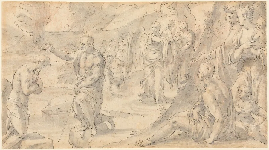 The Baptism of Christ by Friedrich Sustris