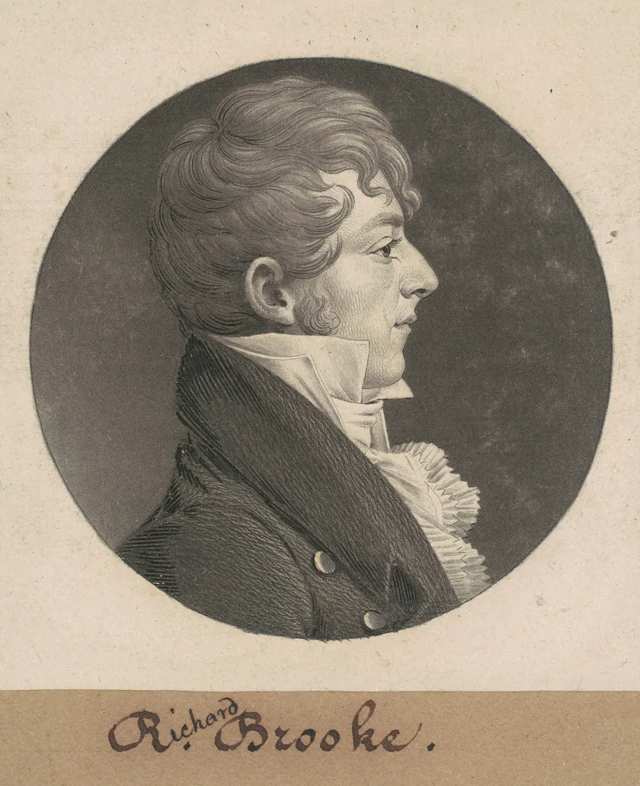 Richard Brooke by Charles B. J. Févret de Saint-Mémin