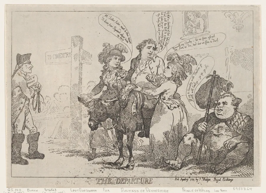The Departure by Thomas Rowlandson