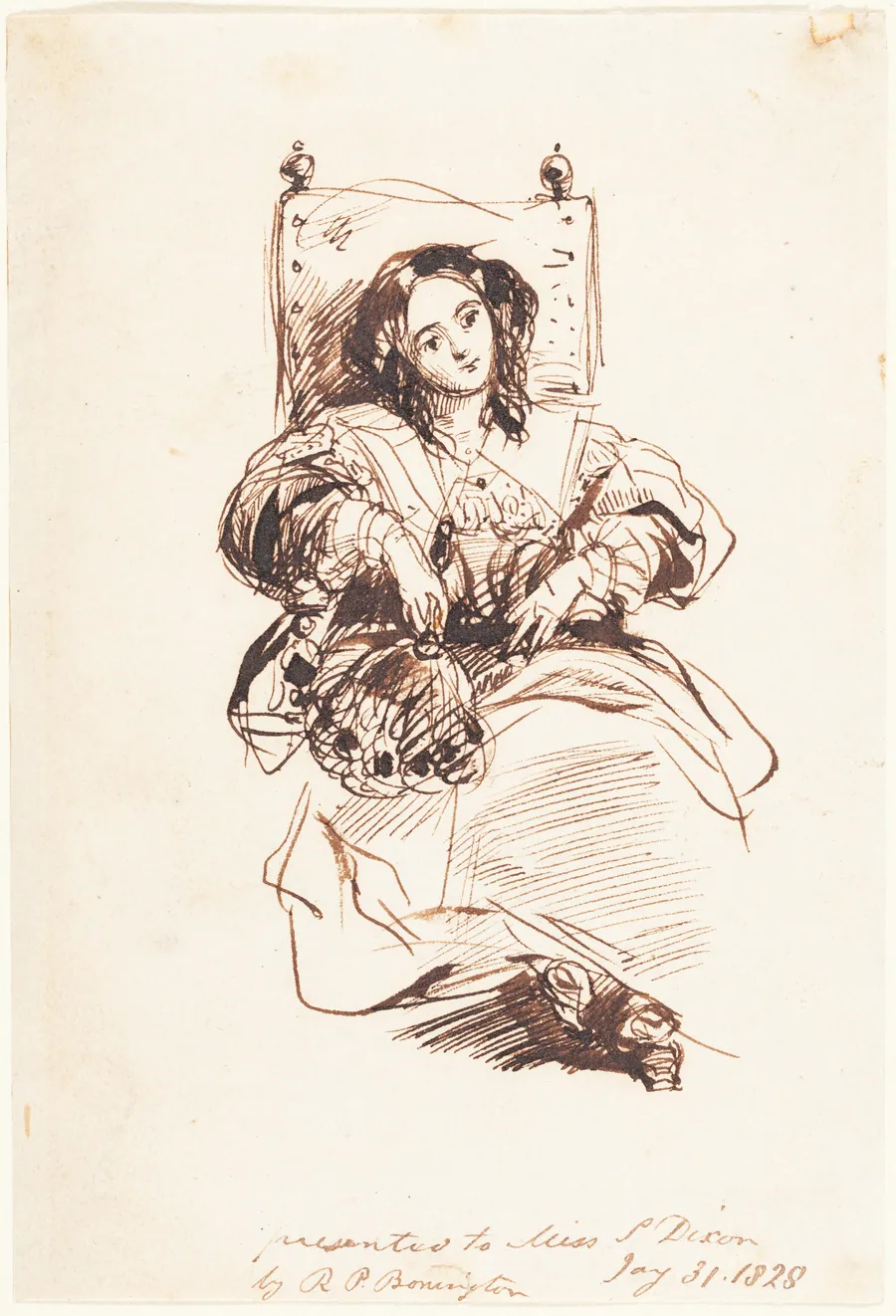 Sketch of a Woman by Richard Parkes Bonington