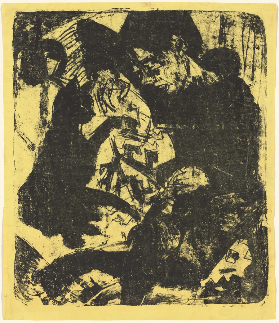 Boy with Cat (Knabe mit Katze) by Ernst Ludwig Kirchner