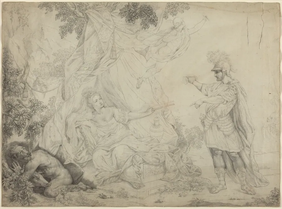 Circe and Ulysses by French 19th Century