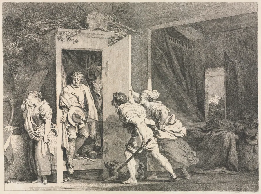 The Cupboard by Jean-Honoré Fragonard