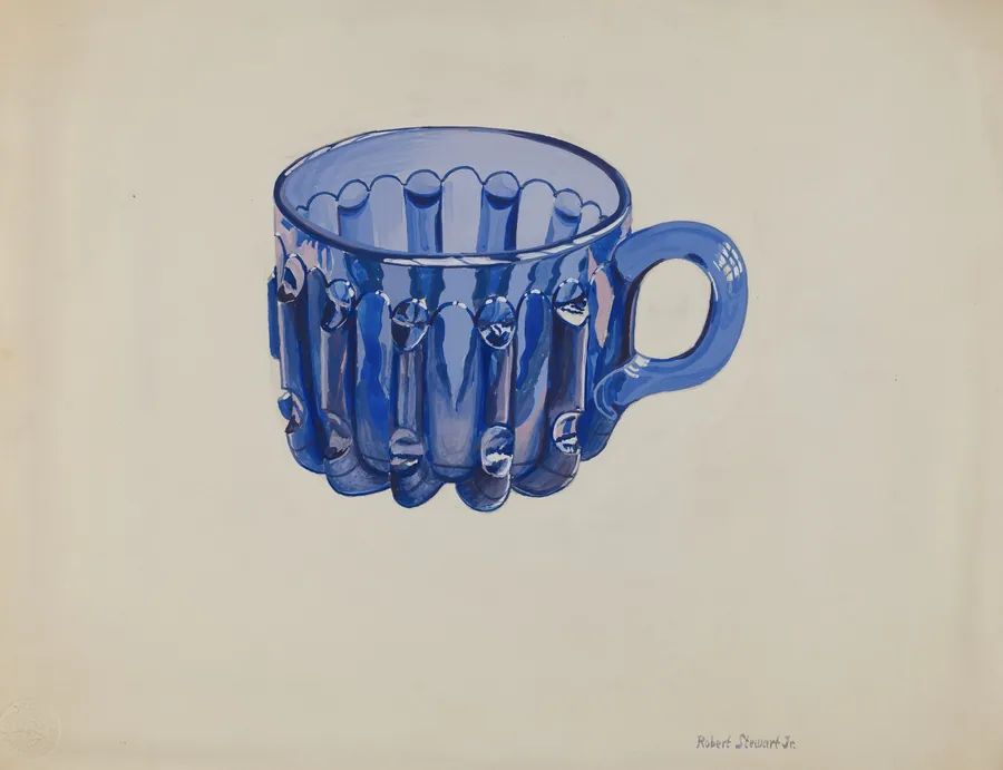 Cobalt Blue Cup by Robert Stewart