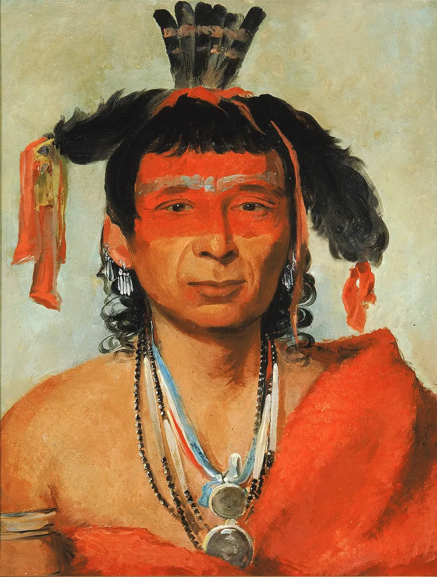Másh-kee-wet, a Great Dandy by George Catlin, born Wilkes-Barre, PA 1796-died Jersey City, NJ 1872