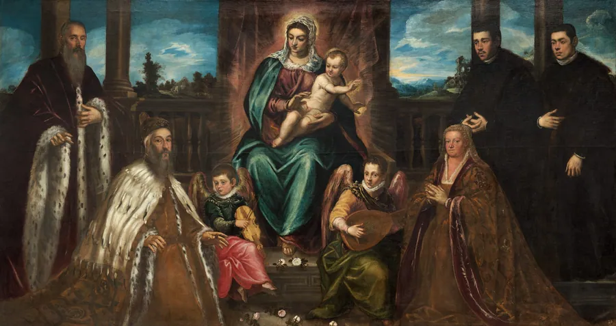 Doge Alvise Mocenigo and Family before the Madonna and Child by Jacopo Tintoretto