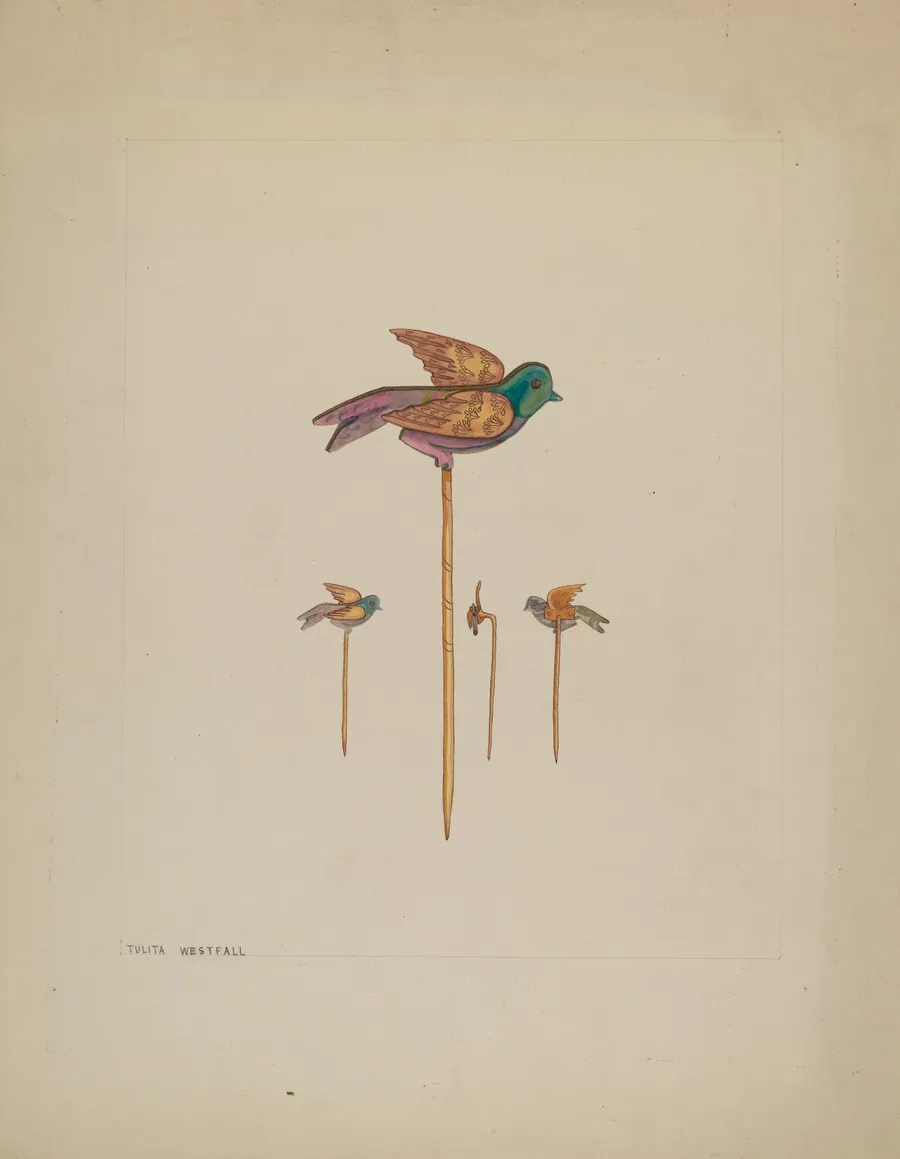 Bird Stick Pin by Tulita Westfall
