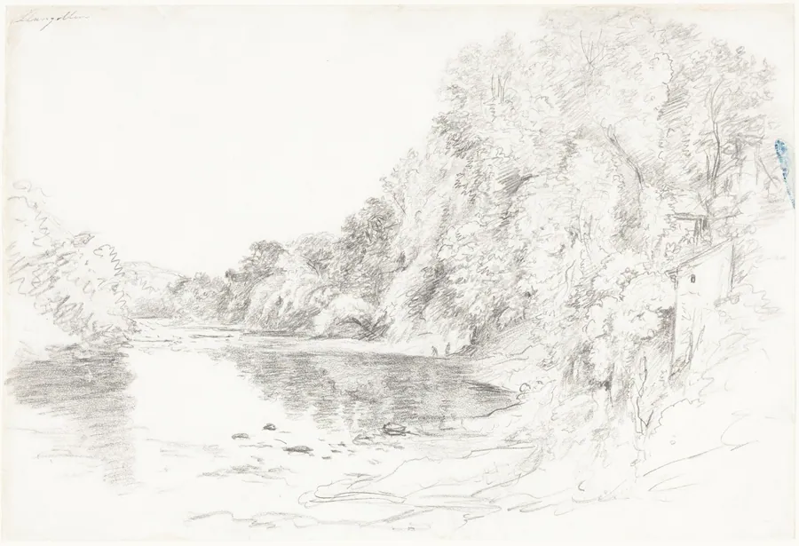 The River at Llangollen by John Glover
