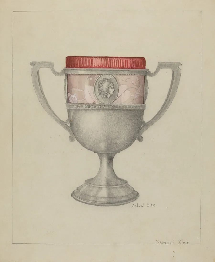 Silver Spoon Holder by Samuel O. Klein