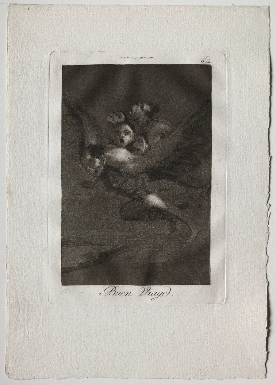 Bon Voyage, Plate 64 by Francisco de Goya