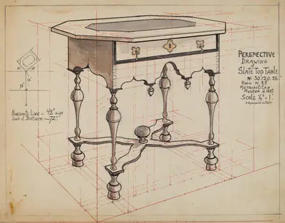 Slate-top Table