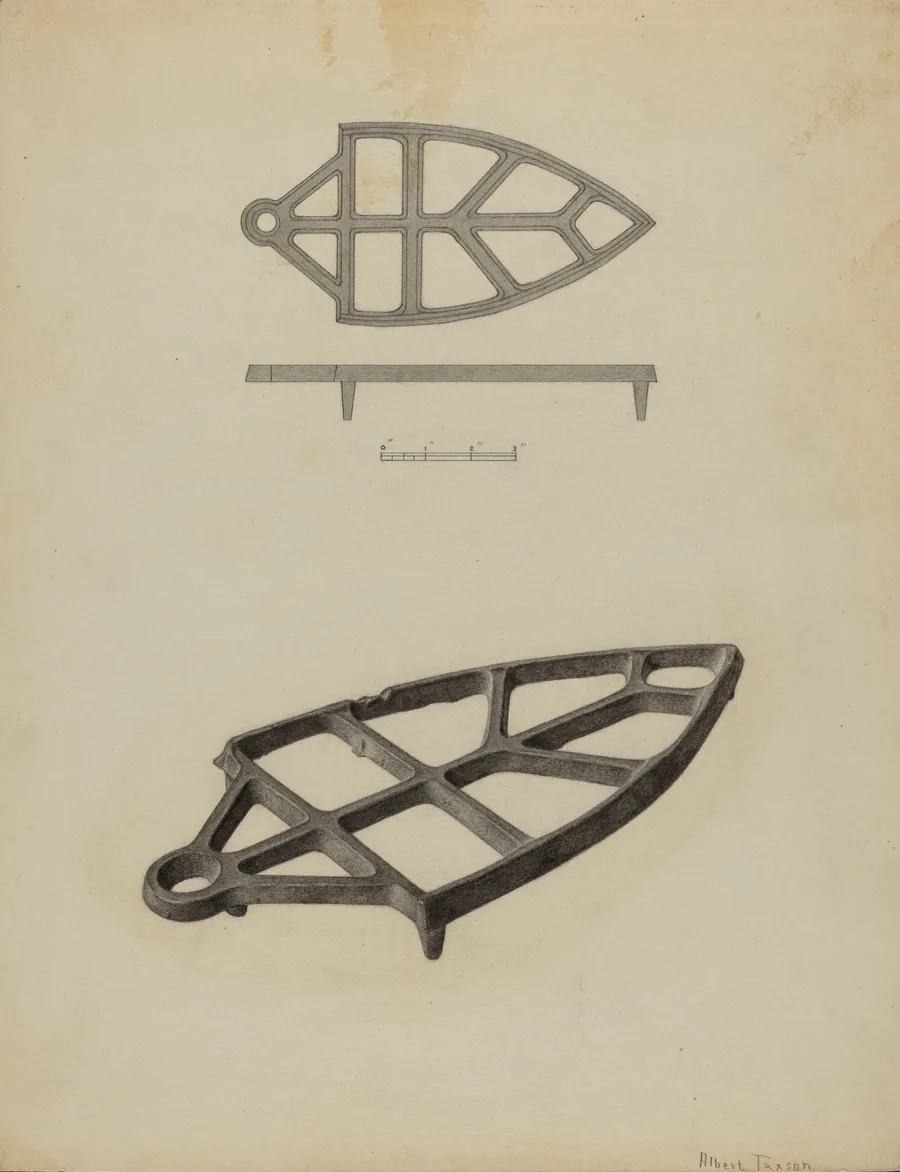 Flat Iron Holder by Albert Taxson