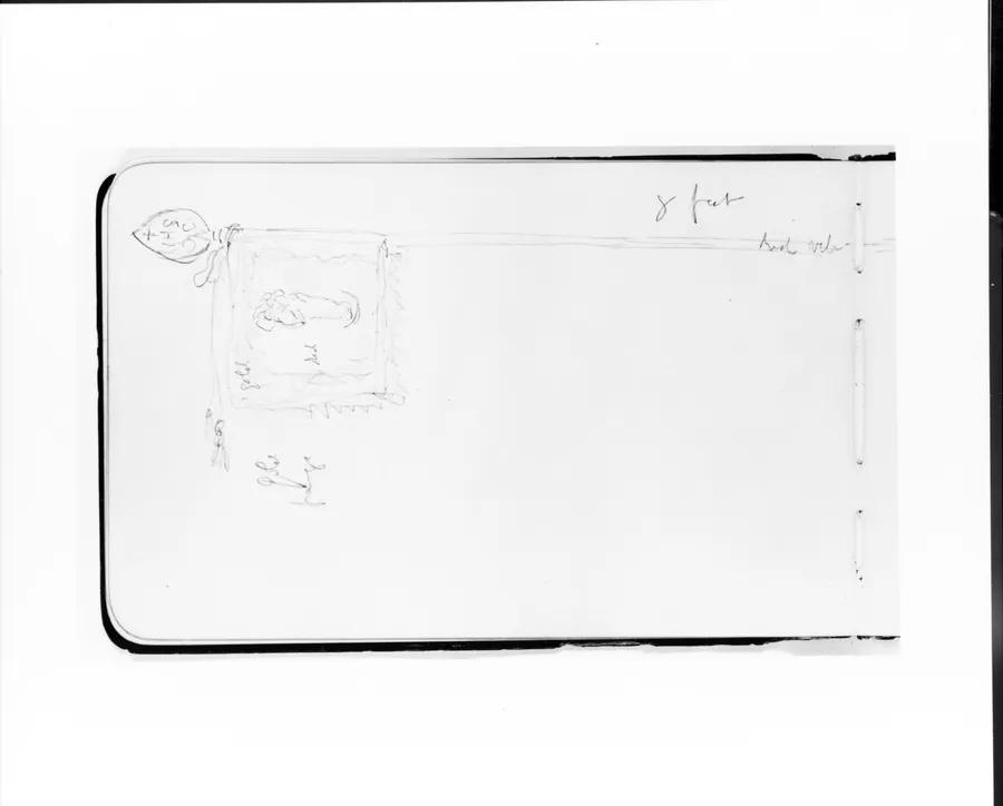 Flag (from Sketchbook) by Albert Bierstadt