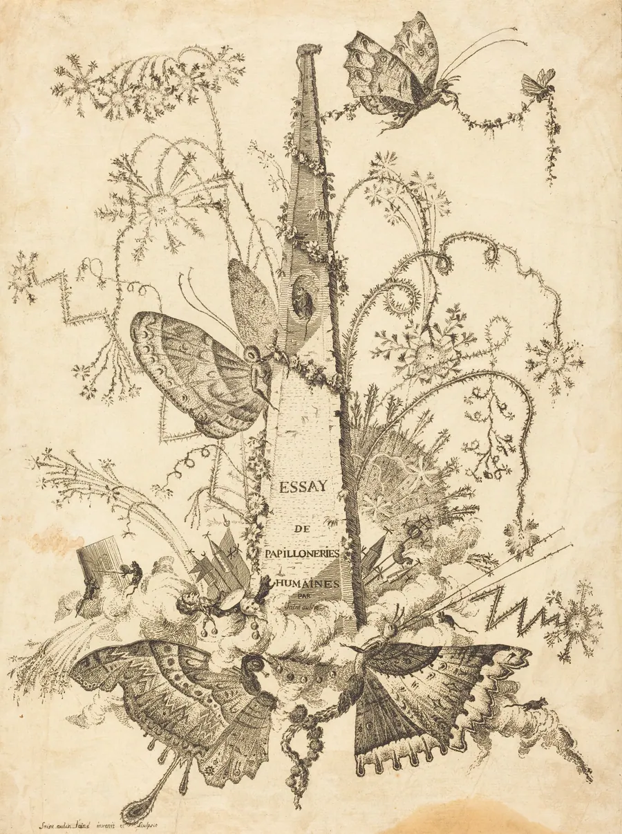 Title Page (Le Titre) by Charles Germain de Saint-Aubin