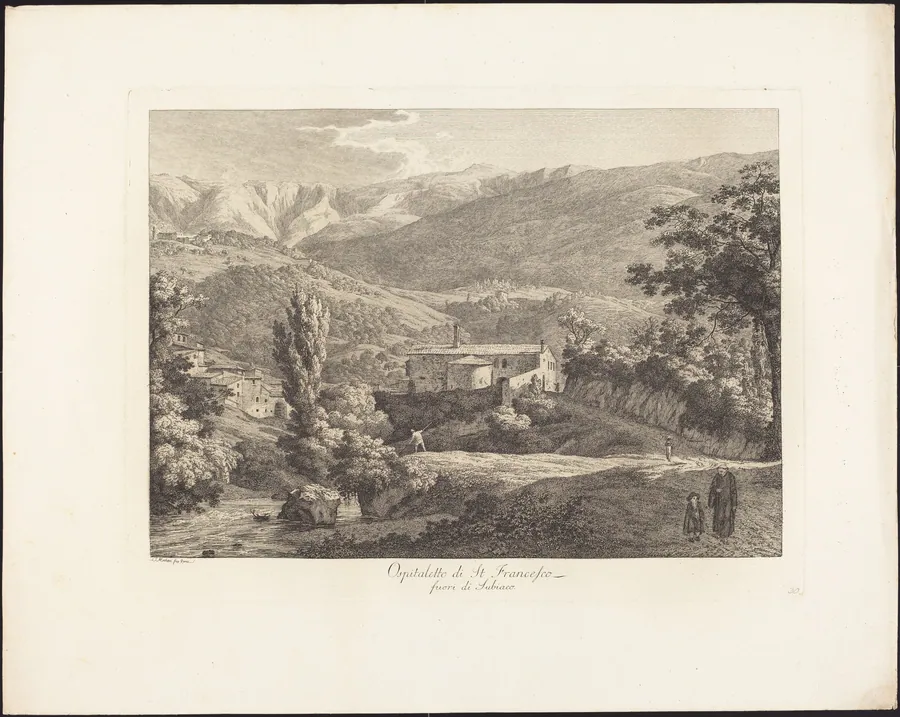 Ospitaletto di San Francesco, fuori di Subiaco by Jacob Wilhelm Mechau