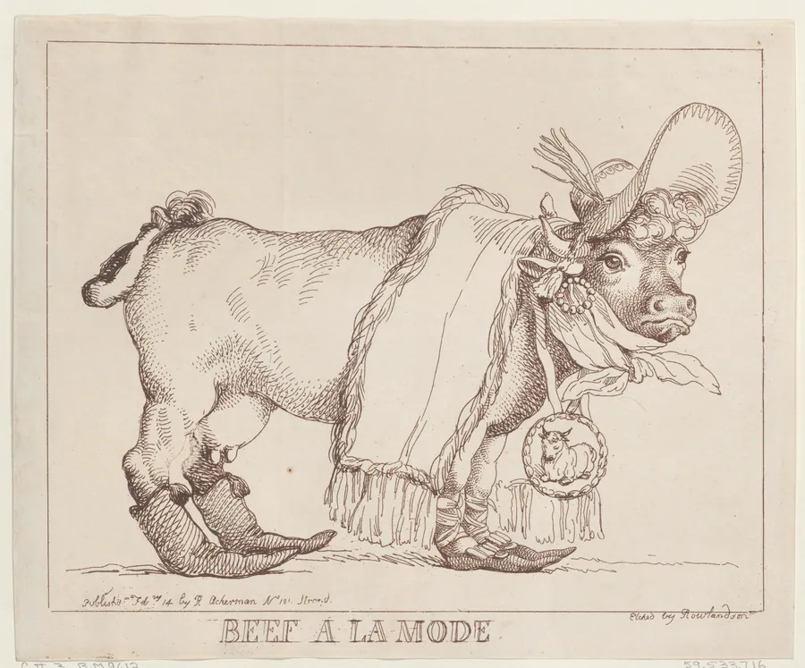 Beef à la Mode by Thomas Rowlandson