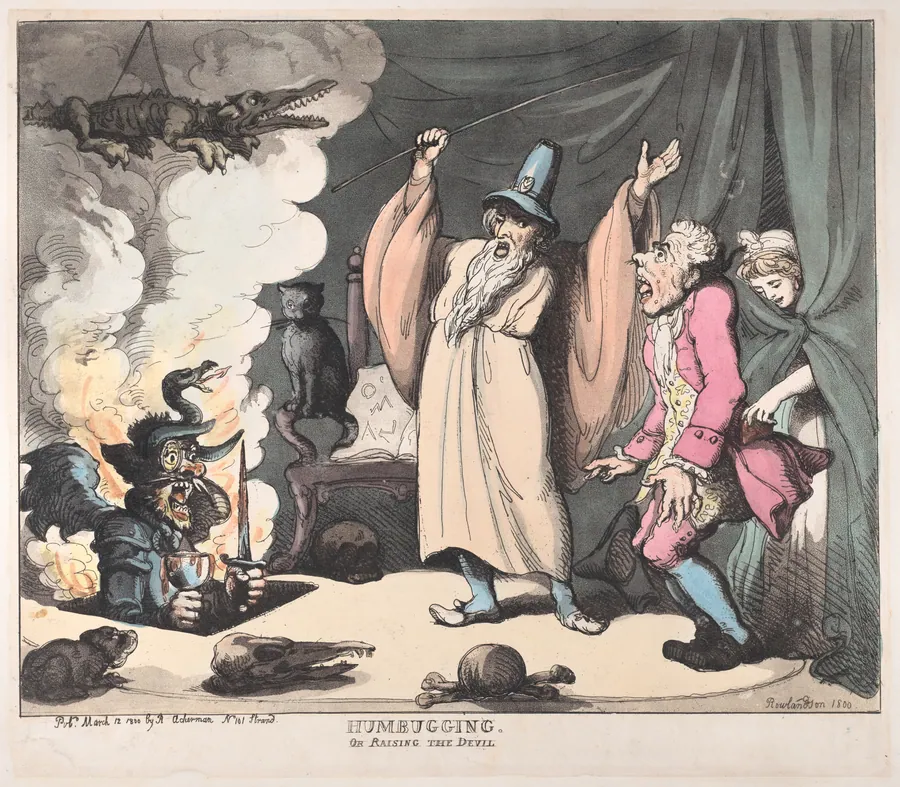 Humbugging, or Raising the Devil by Rudolph Ackermann, London